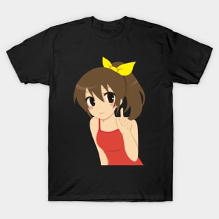 Anime Girl 03, transparent background T-Shirt